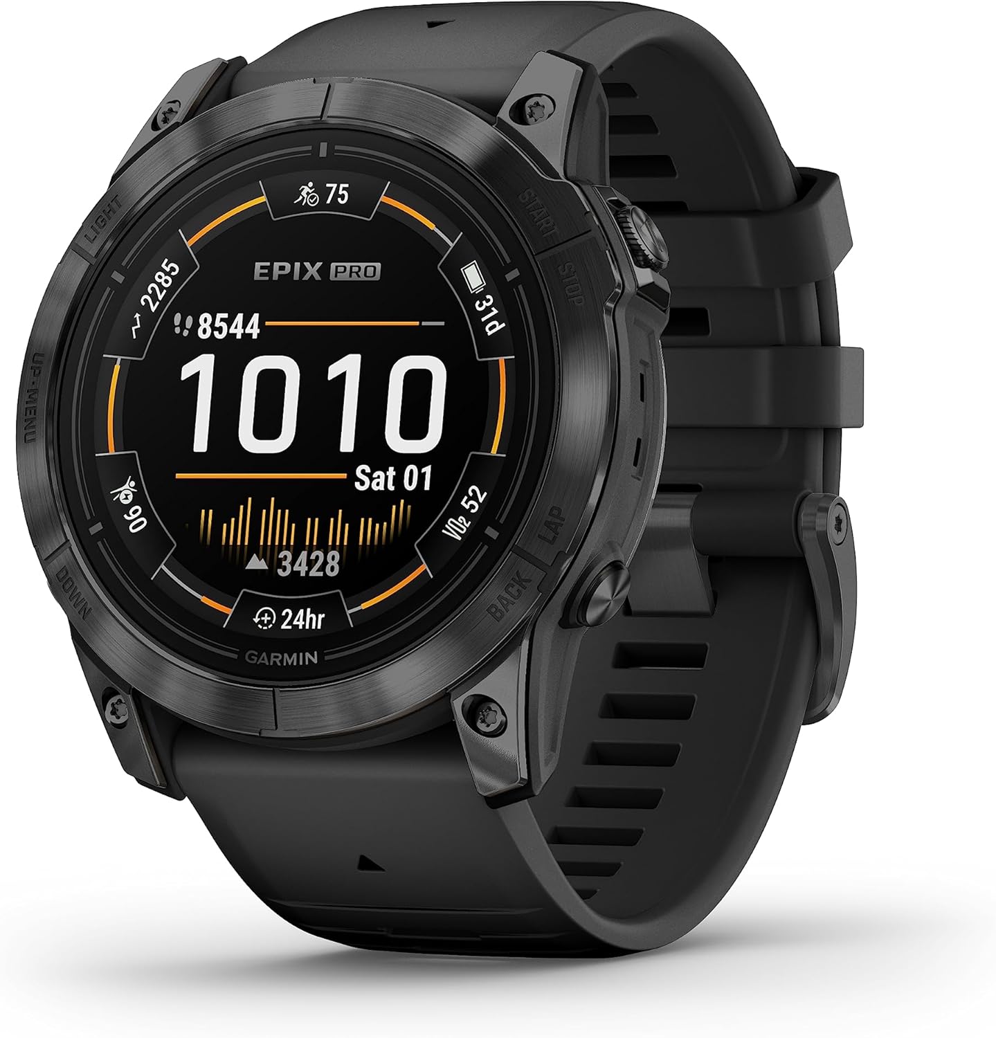 Epix Pro Gen 2 Sapphire Edition Carbon Gray DLC Titanium With Black Band 51mm Main image