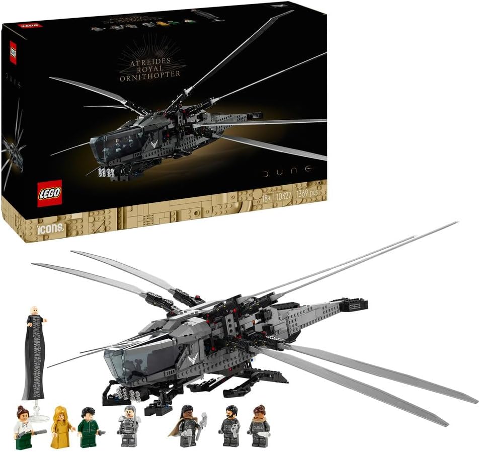 LEGO Icons Dune Atreides Royal Ornithopter 10327 Collectible Building Set