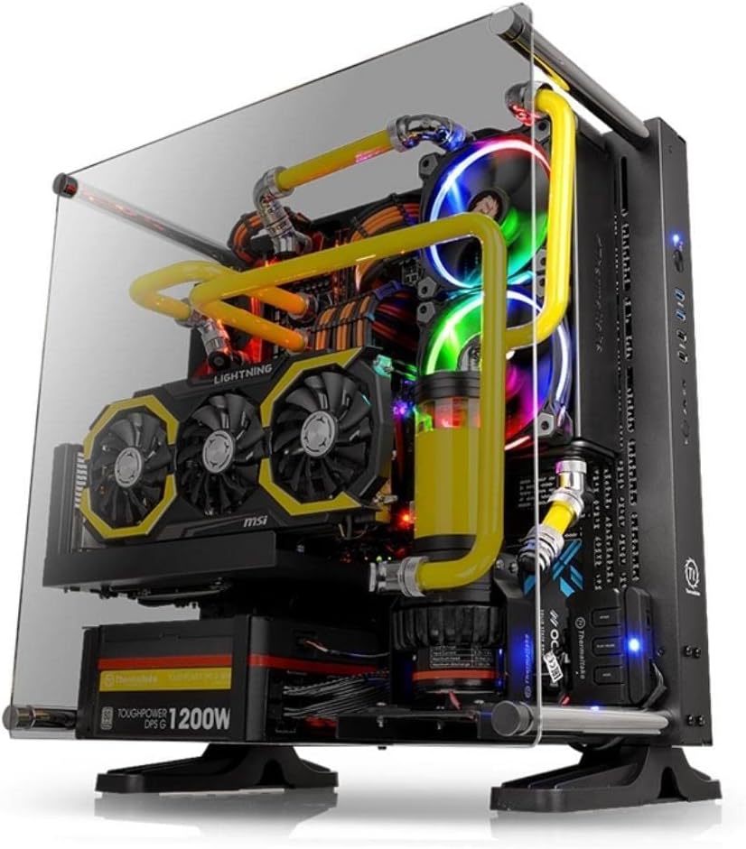 Thermaltake CA1G400M1WN06 Core P3 ATX Tempered Glass Gaming Computer Case Chassis Black Edition