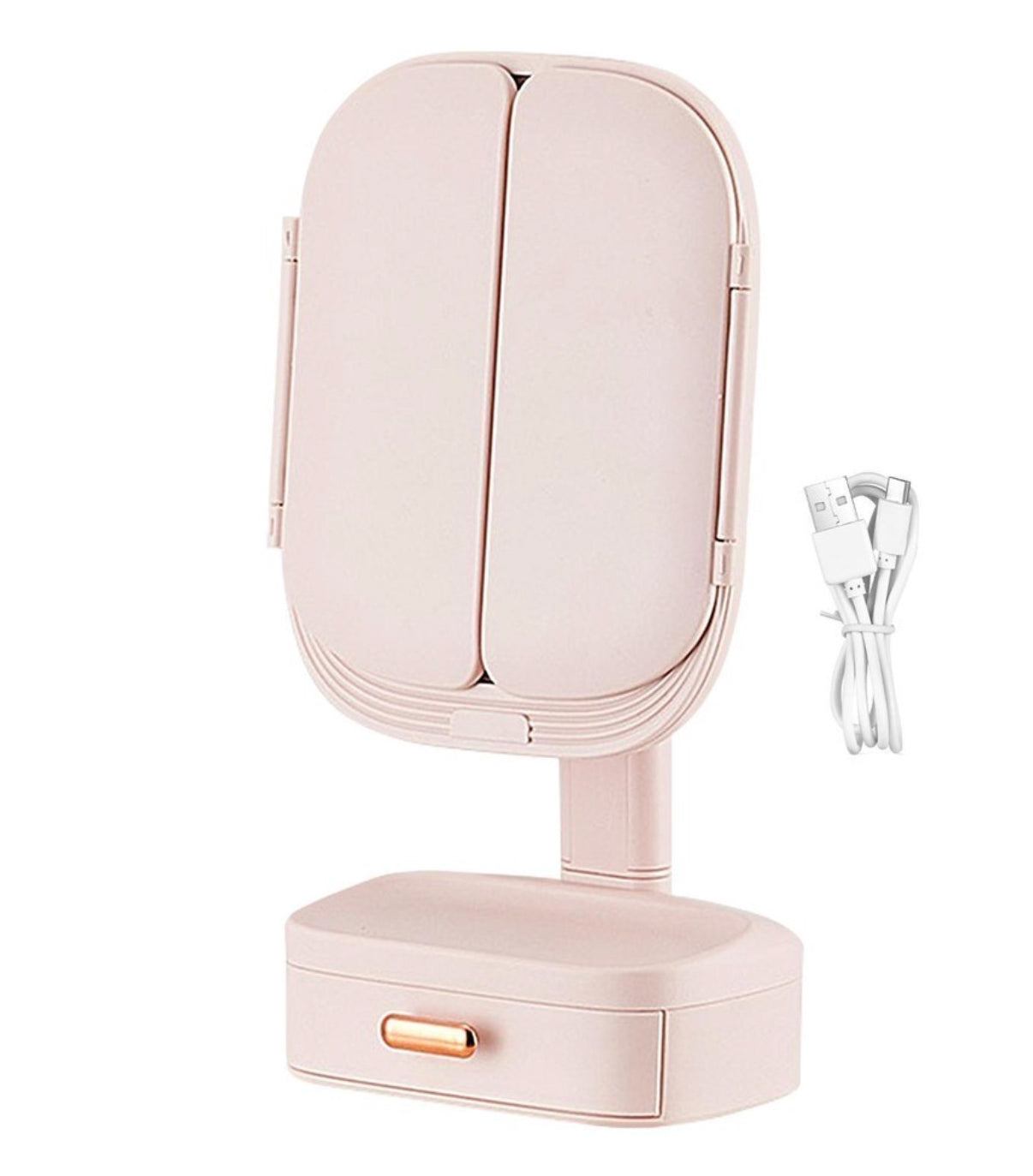 LED Lighted Adjustable Angle Remiovable Cosmetic Mirror Main image