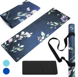 June And Juniper Foldable Lightweight Thin Light NonSlip Travel Yoga Mat Eco Secret Garden