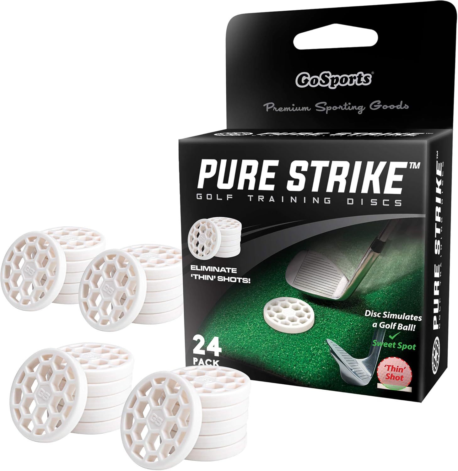 GoSports Golf Pure Strike Golf Training Discs 24 Pack Main image