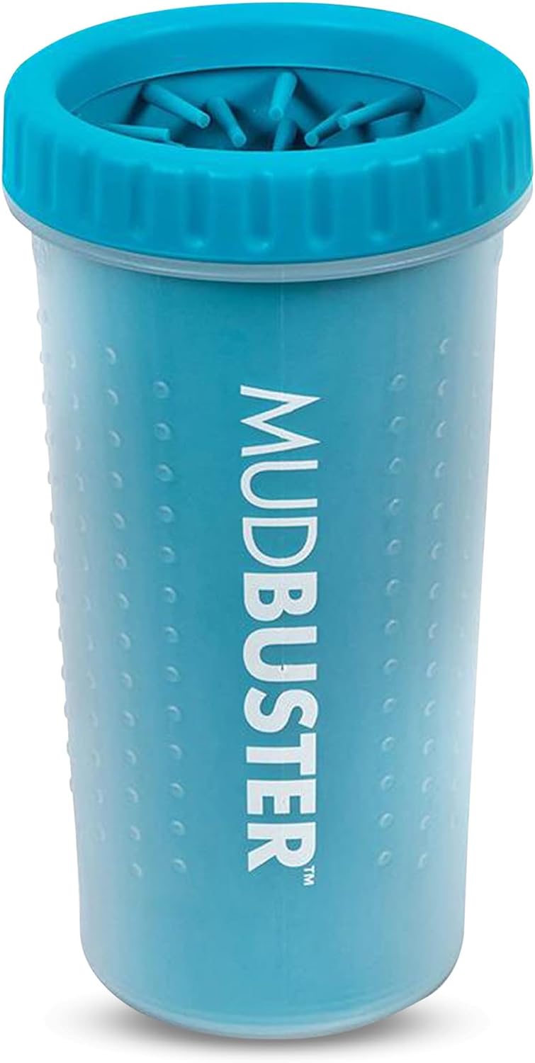 Dexas MudBuster Portable Dog Paw Cleaner Blue Large Paw Cleaner For Dogs Premium Quality Pet Supplies And Dog Accessories