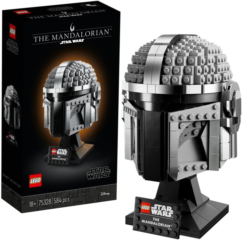 LEGO Star Wars The Mandalorian Helmet 75328 Building Kit Main image