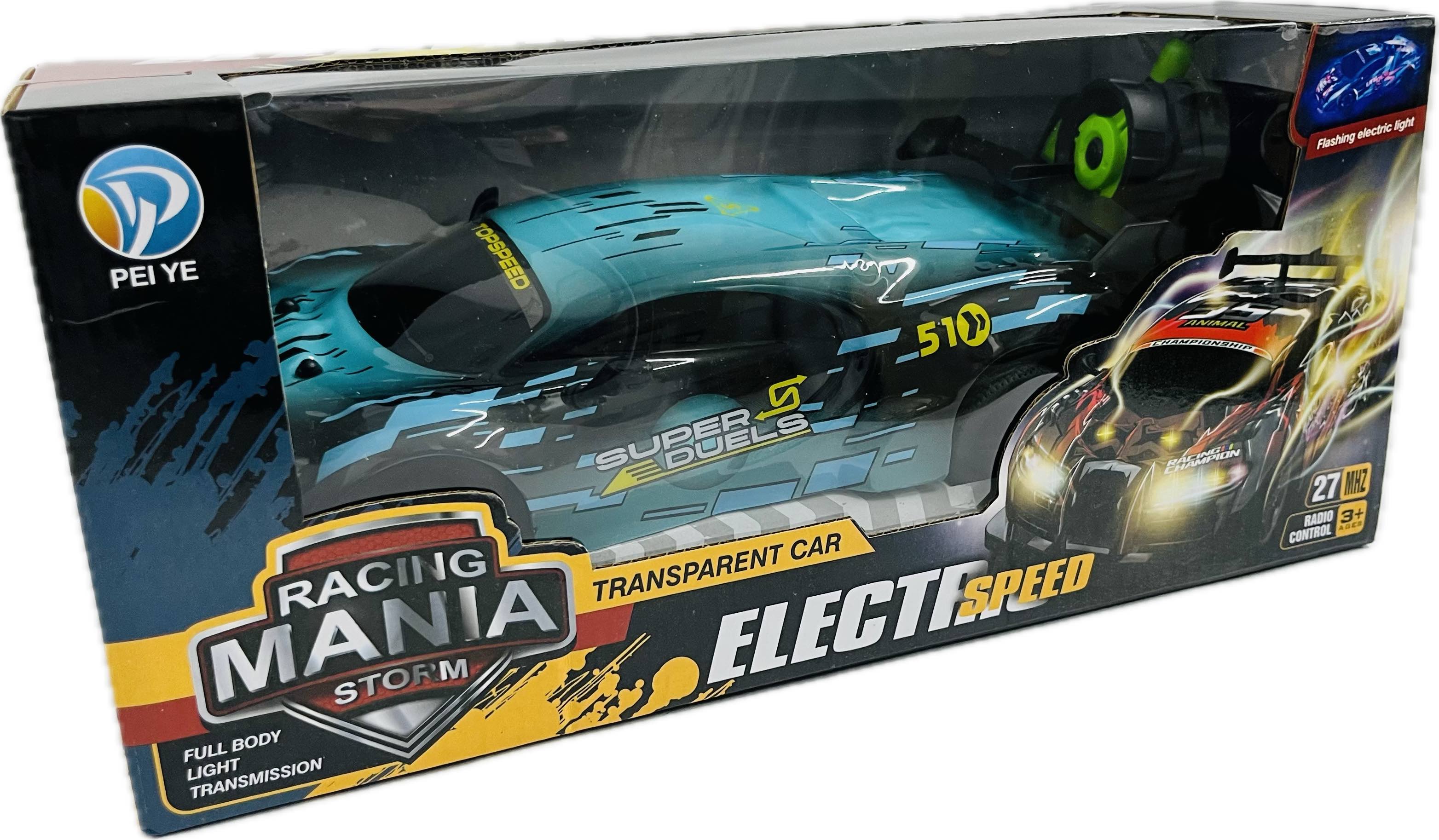 Racing Mania Storm Remote Control Transparent Car Main image