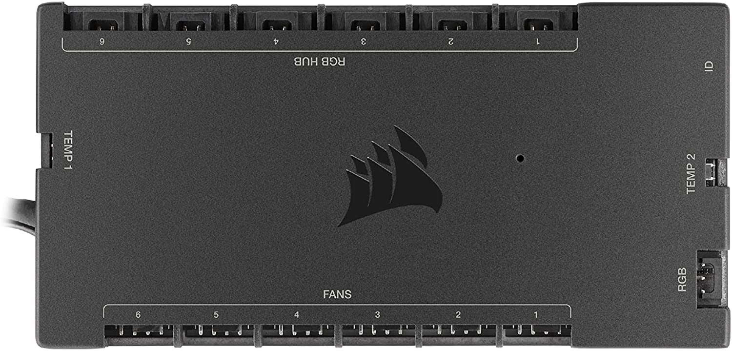 CORSAIR iCUE COMMANDER CORE XT Digital Fan Speed And RGB Lighting Controller Black Main image
