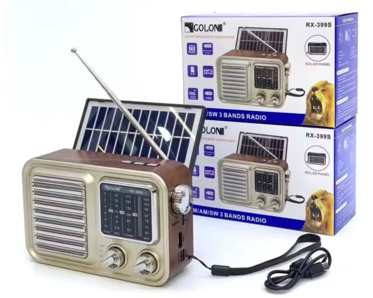 RS399S Solar Wireless BT Audio Radio Main image