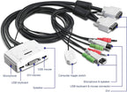 TRENDnet 2Port DVI USB KVM Switch And Cable Kit With Audio TK-214i