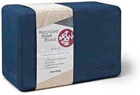 Manduka Yoga Cork and Recycled Foam Block Midnight Blue Main image