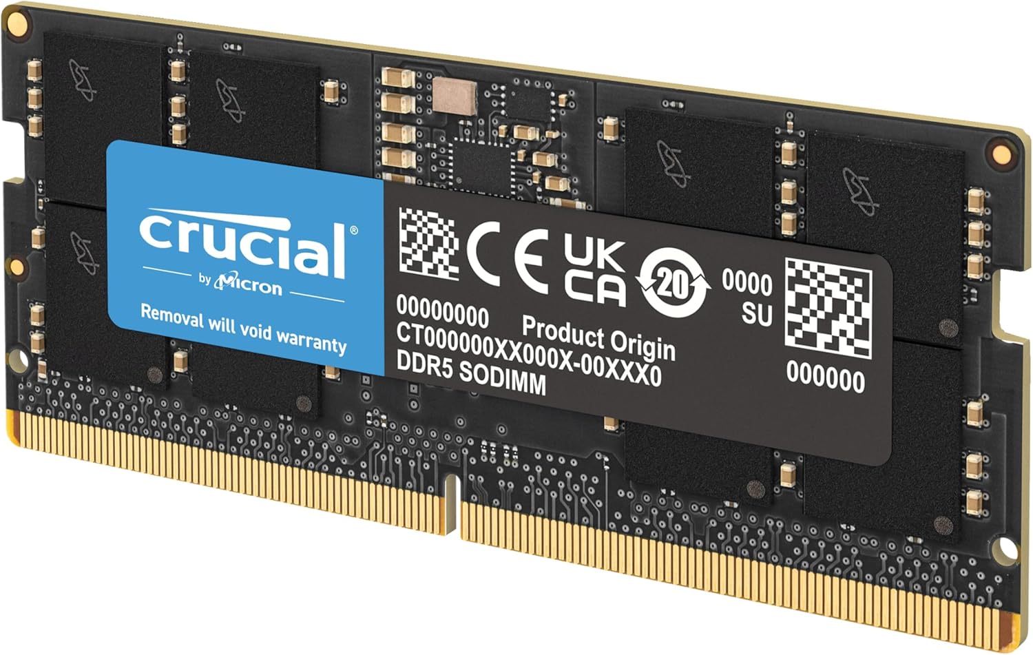 Crucial RAM 16GB DDR5 5600MHz Laptop Memory CT16G56C46S5 Main image