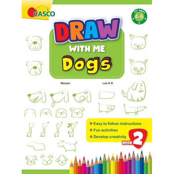 Preschool Draw with Me for Ages 4-6 Book 2: Dogs Main image