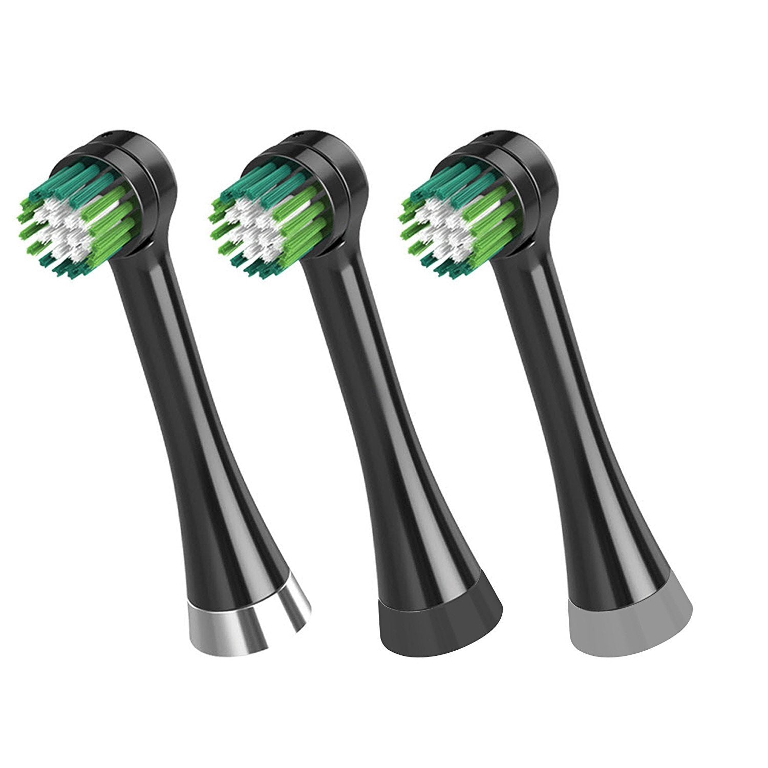 Waterpik Triple Clean Complete Care Replacement Brush Heads Black OTRB 3WB 3 Count Pack of 1 Main image