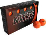 Nitro Ultimate Distance Golf Balls Pack Of 15 Orange