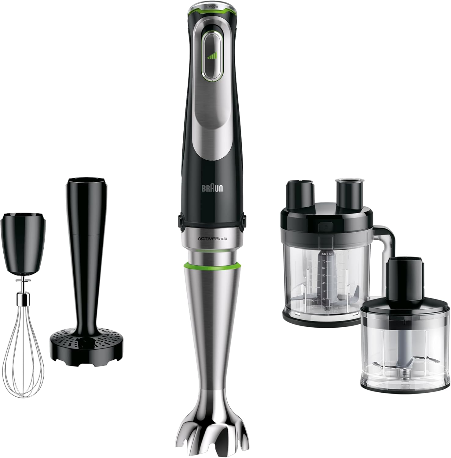 Braun MultiQuick 9 MQ9187XLI Hand Blender With Food Processor Chopper Masher And Whisk Black Main image