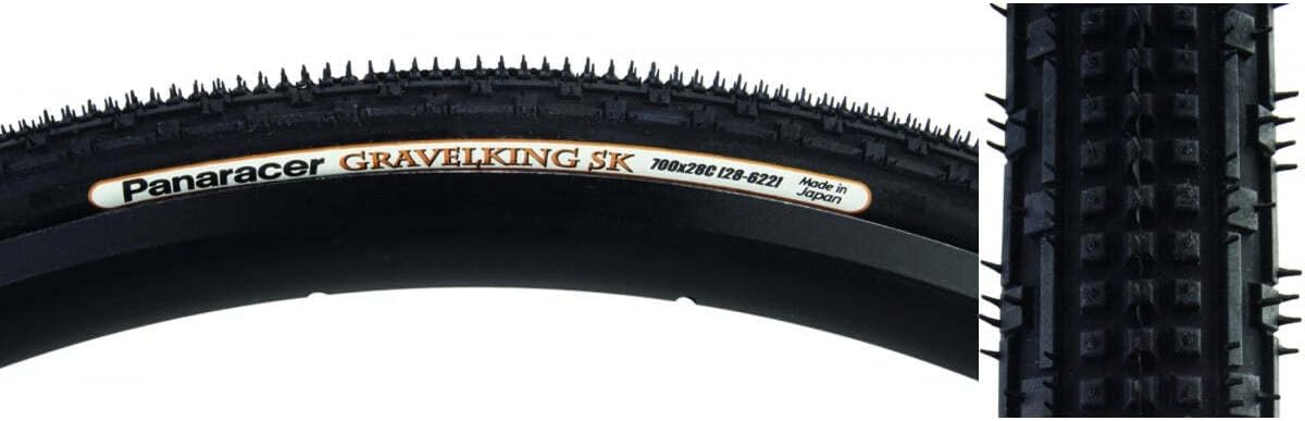 Panaracer GravelKing SK Slick Folding Gravel Tires 700X28C Black Main image