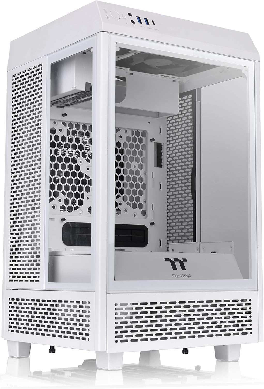 Thermaltake Tower 100 Snow Edition Tempered Glass Mini Tower Computer Chassis For Mini ITX Main image