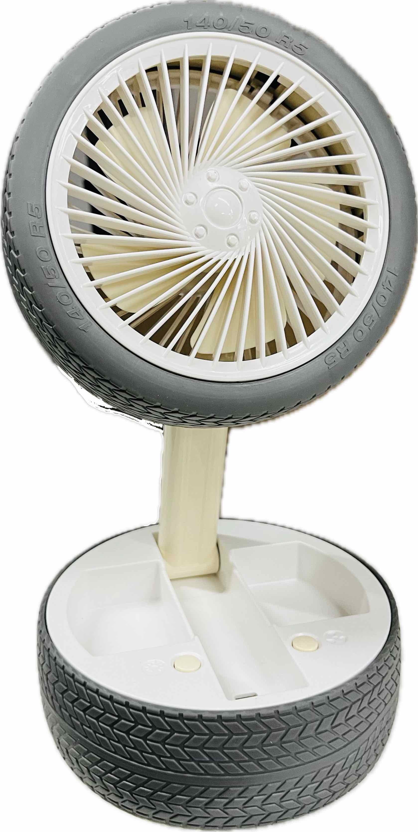 KD172 Desktop Lighting Retractable Folding Tire Fan