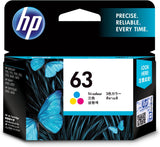 HP 63 TriColor Original Ink Cartridge F6U61AA