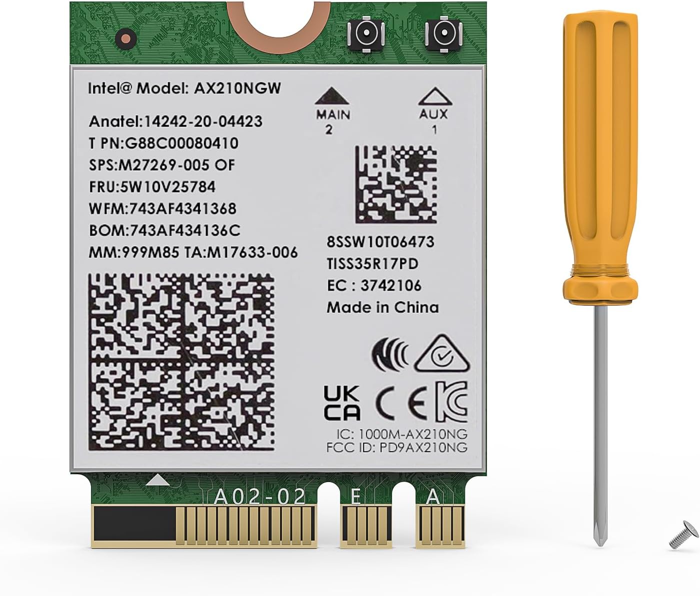 WAVLINK WiFi 6E Wireless Card Intel AX210 TriBand 5400Mbps 2.4GHz 5GHz 6GHz Network Adapter With Bluetooth 5.3 For Laptop Main image