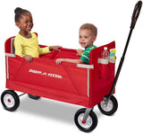 Radio Flyer AllTerrain 3in1 EZ Folding Wagon For Kids And Cargo Red