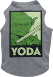 Star Wars For Pets FF11863 Yoda Dog Tank Shirt For Large Dogs Large Gray