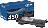 Brother TN450 Genuine High Yield Toner Cartridge Replacement Black Toner Page Yield Up To 2600 Pages