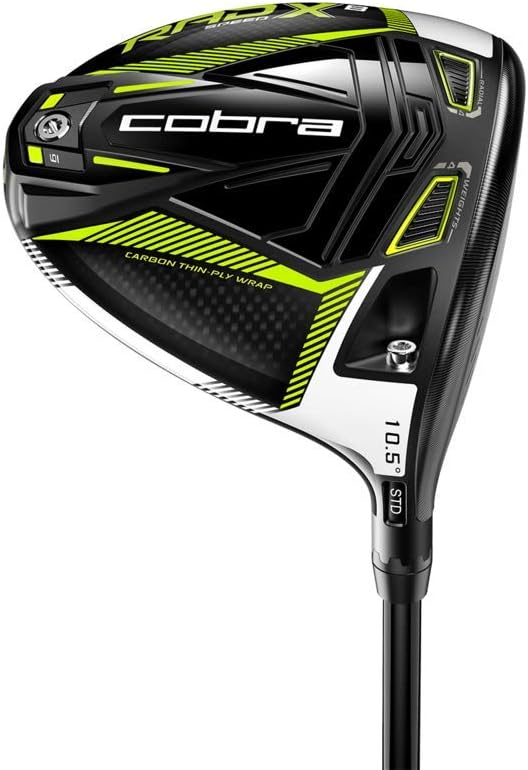 Cobra Golf 2021 Mens Radspeed XB Driver Gloss Black Turbo Yellow Right Regular Fujikura Motore XF3 10.5deg Main image