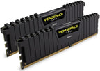 CORSAIR Vengeance LPX Black CMK8GX4M2A2400C16 DDR4 DRAM 2400MHz C16 Memory Kit 8GB 2x4GB