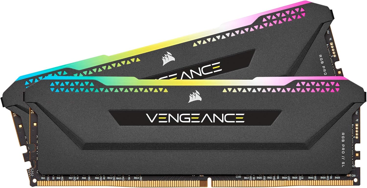 Corsair Vengeance RGB Pro SL 32GB 2x16GB DDR4 3600 C18 1.35V Optimized for AMD Ryzen Black Main image