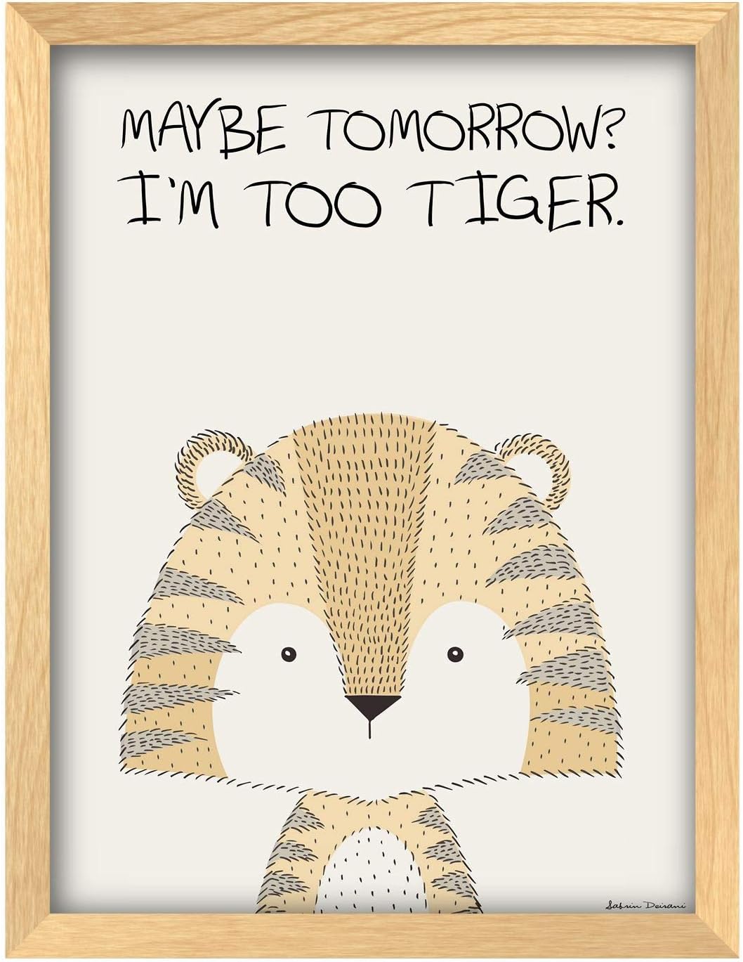 Poster Hub Animal Pun Too Tiger Art Decor Main image