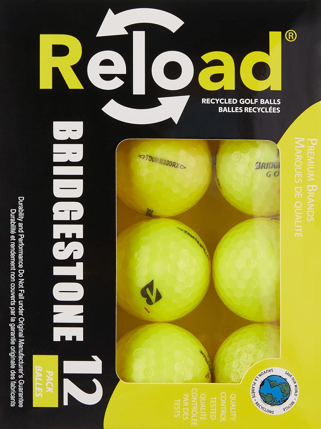 Bridgestone Tour B330 RX Yellow PreOwned Golf Balls 12 Balls Main image