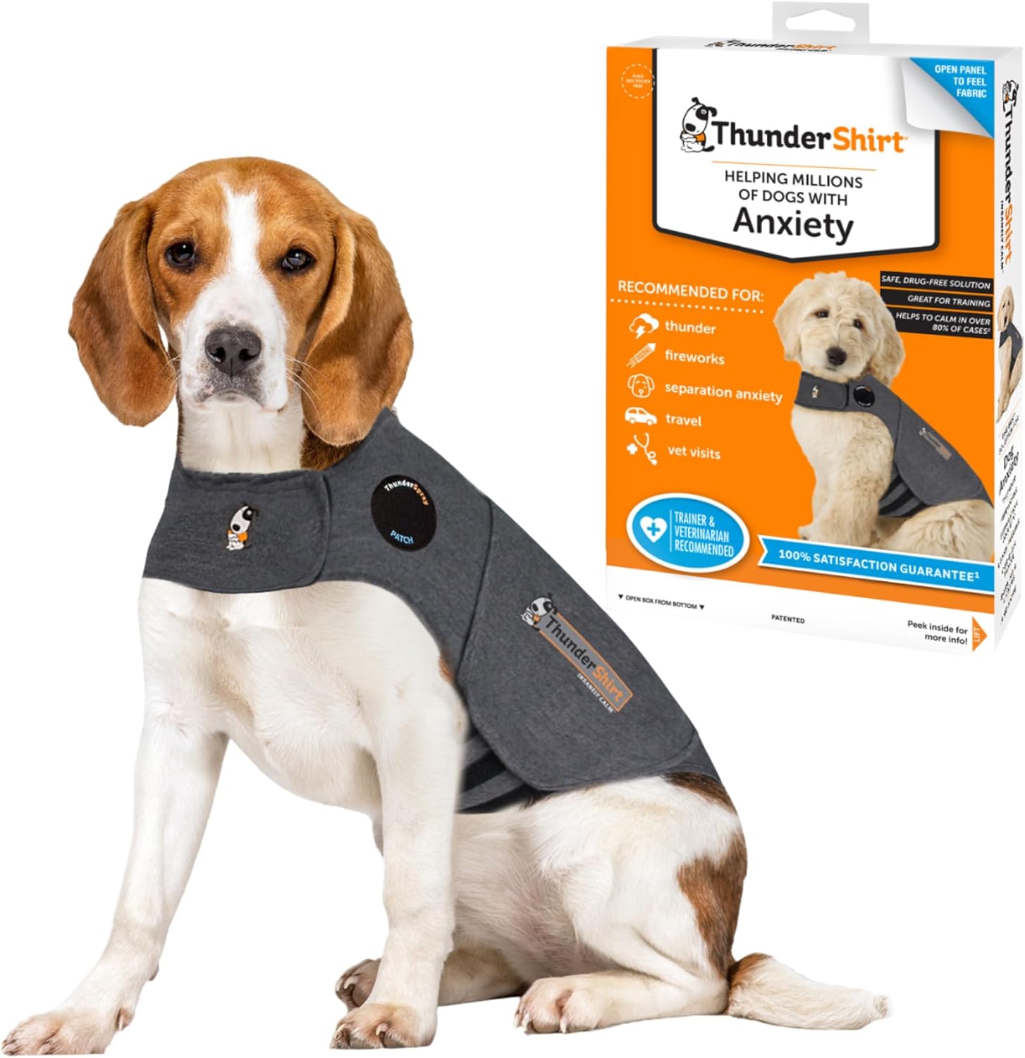 Thundershirt Dog Anxiety Treatment Gray Medium Main image