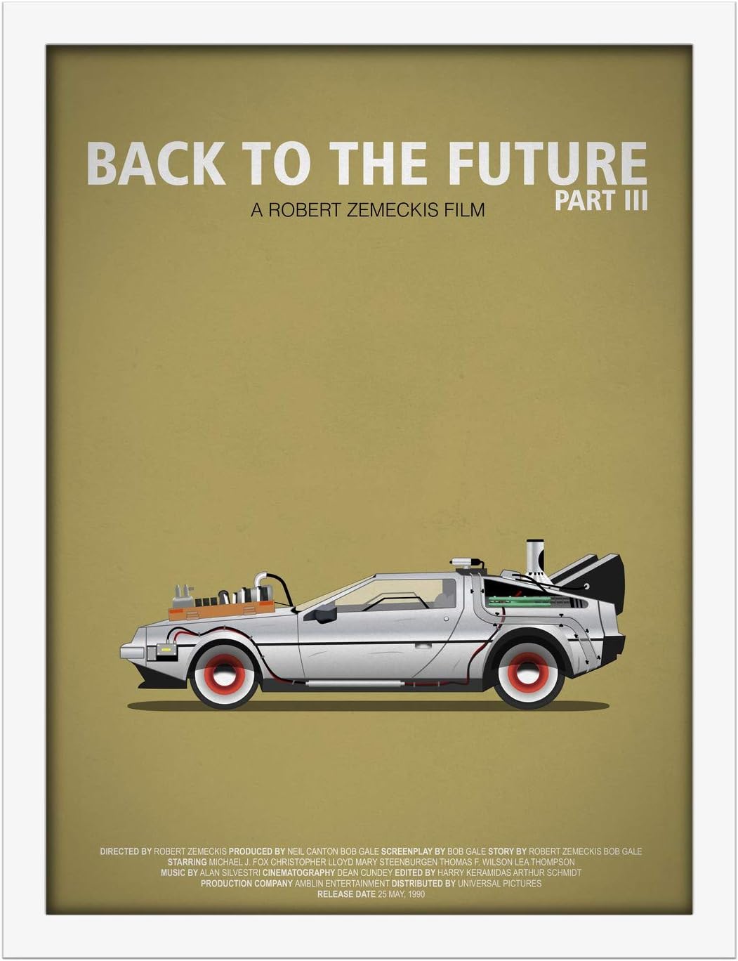 Poster Hub Famous Cars Back To Future 3 Art Decor Main image