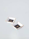CARTIER Mini Panthere Porcelain Limoges Square Trinket Tray Set of 2 Boxed