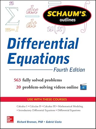 Schaum's Outline of Differential Equations by Richard Bronson
