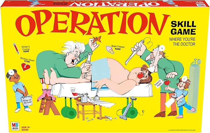 Operation Electronic Board Game With Cards Kids Skill Game Ages 6 and Up (Amazon Exclusive) Main image