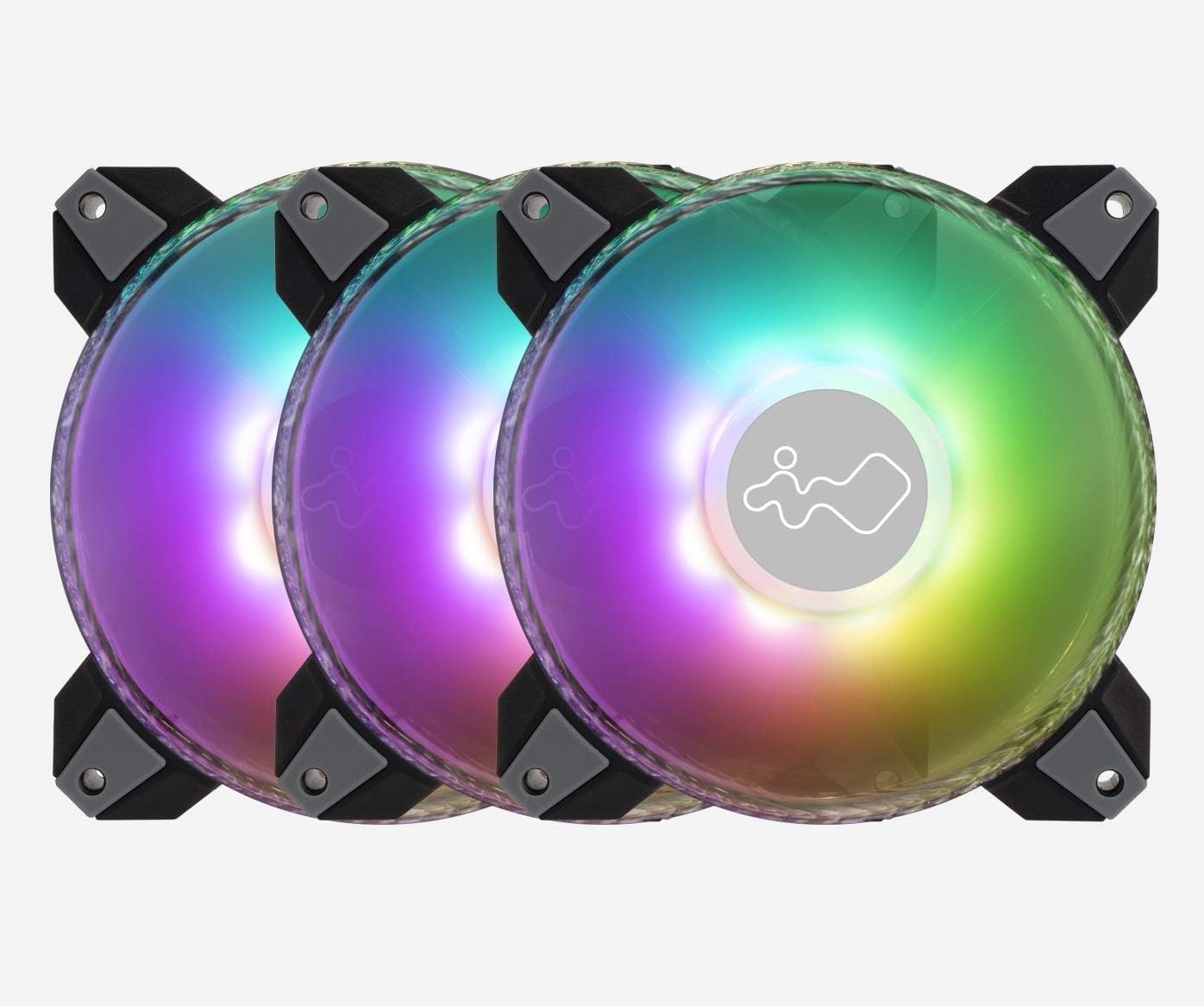 InWin Saturn 120MM Addressable RGB Triple Fan Kit Controller Included Main image