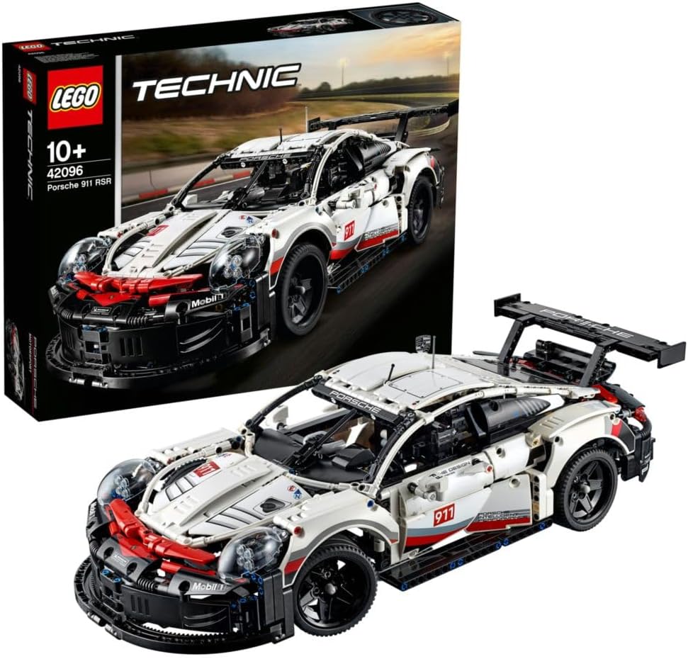 LEGO Technic 42096 Porsche 911 RSR Collectible Toy Car Replica Model Building Kit Main image