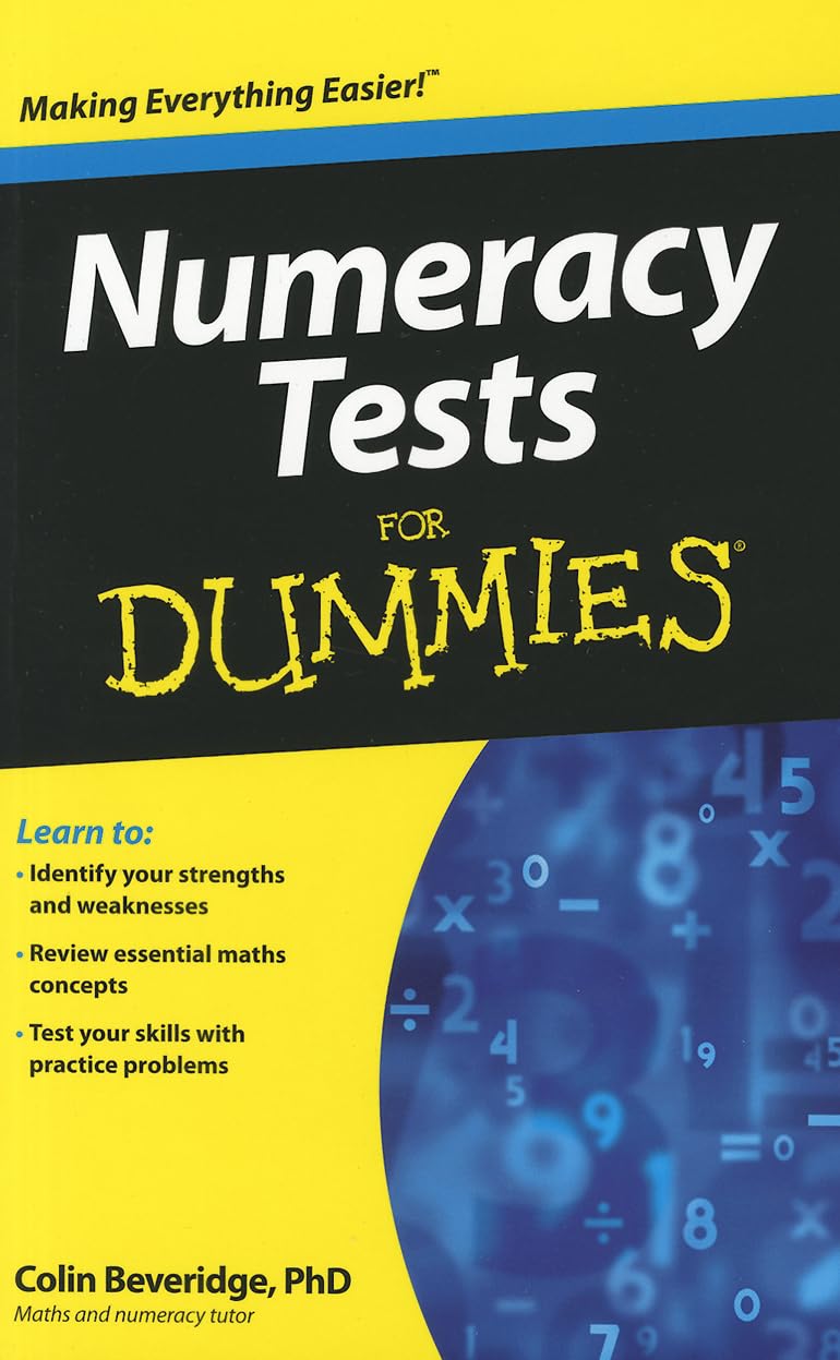 Numeracy Tests For Dummies Main image