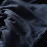 Weavve Home Lyocell Duvet Cover King Size Midnight Blue