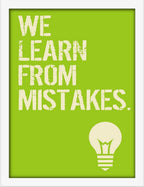 Poster Hub Learn From Mistakes Team Work Art Decor