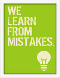 Poster Hub Learn From Mistakes Team Work Art Decor