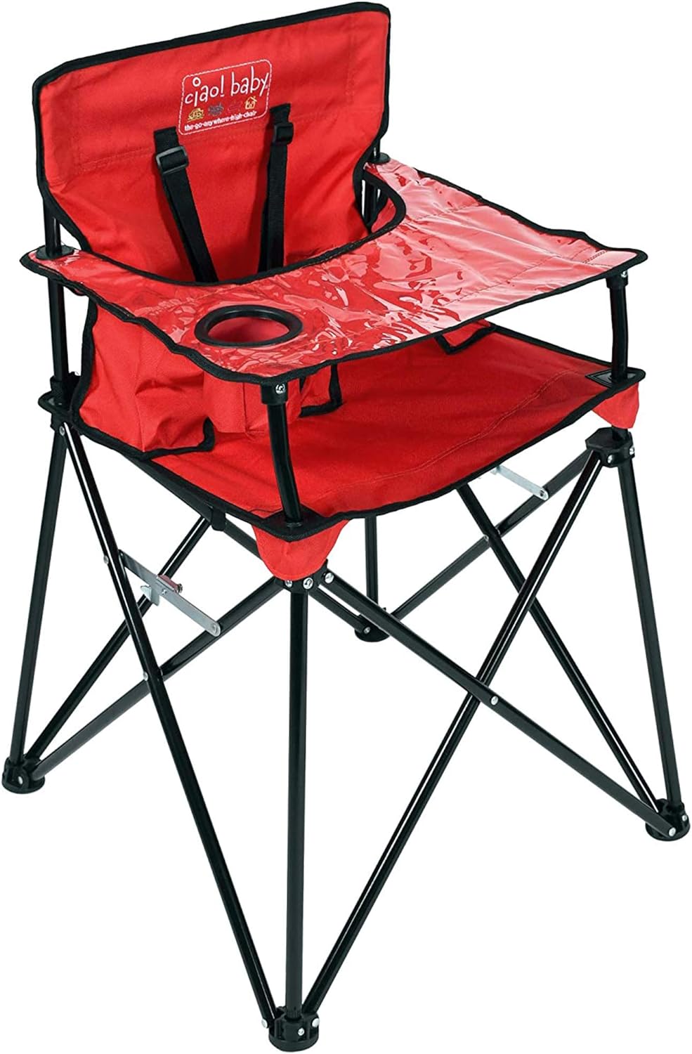 Ciao Baby Portable High Chair For Babies And Toddlers Red Main image
