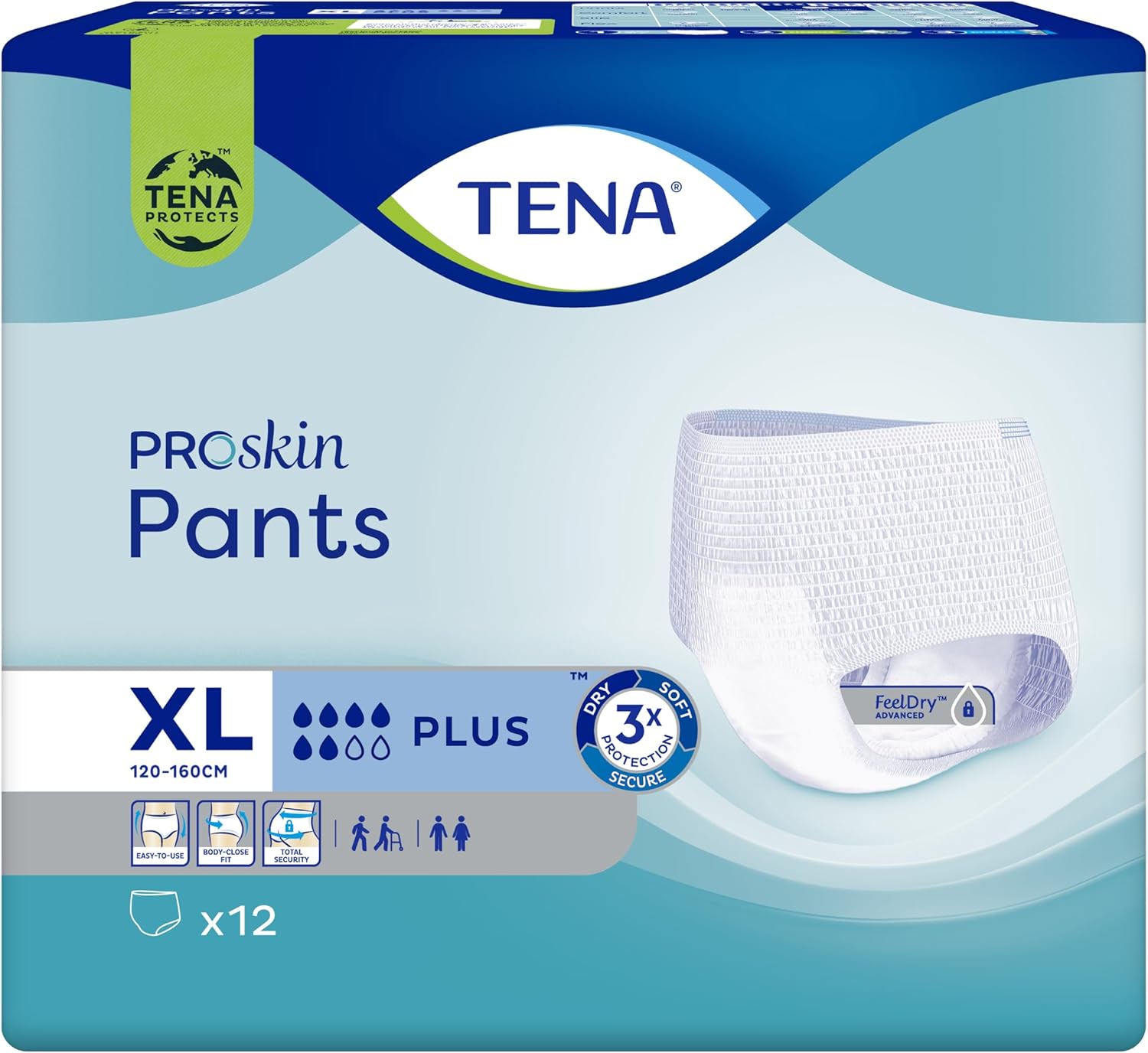 TENA PROskin Pants Plus XL 12 Count Main image