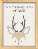 Poster Hub Animal Pun Fawned Of You My Deer Art Decor