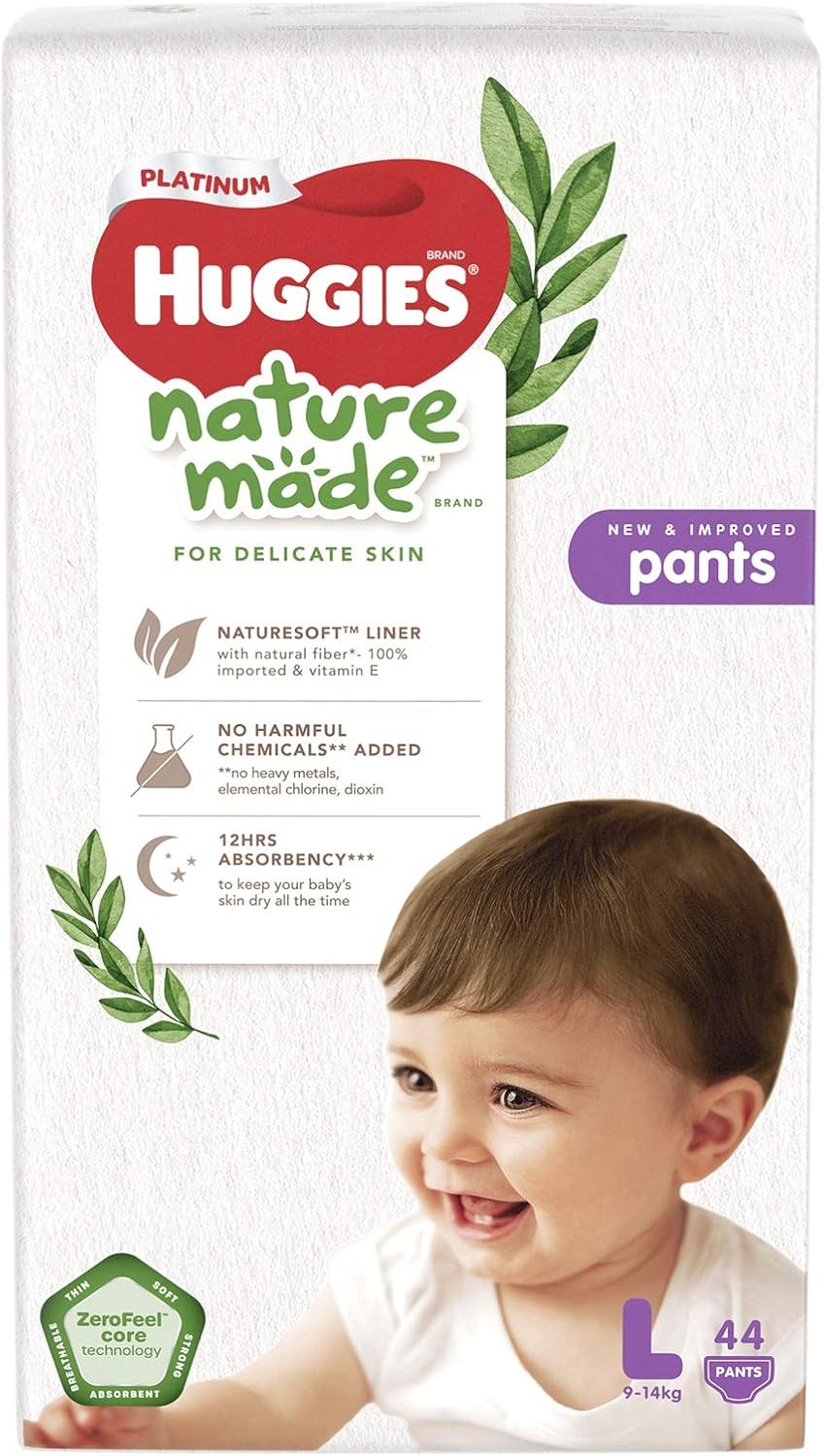HUGGIES Platinum Naturemade Pants L 44 Pieces Main image