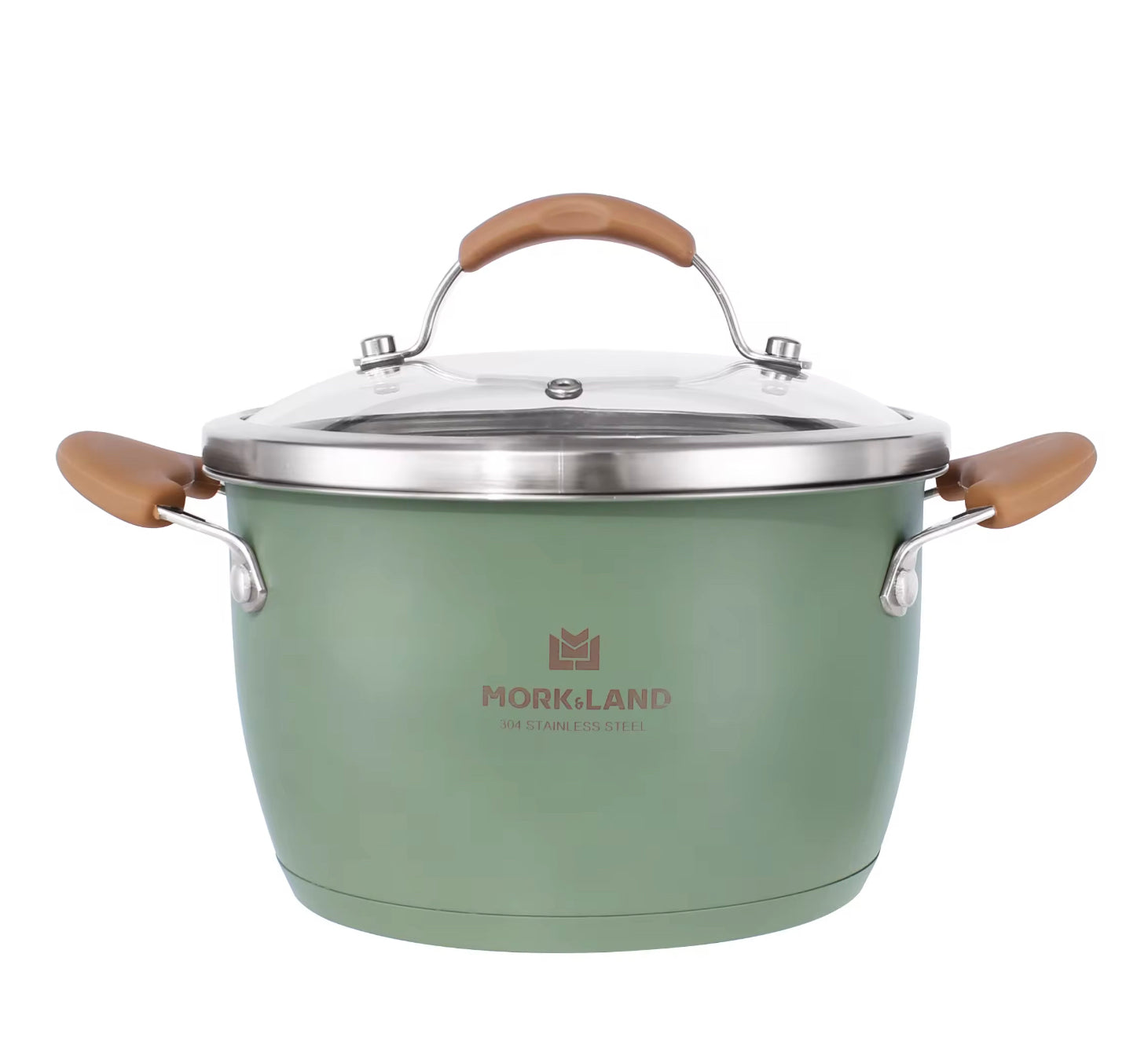 Mork And Land Stainless Steel Cooking Pot With Steamer 20cm Main image