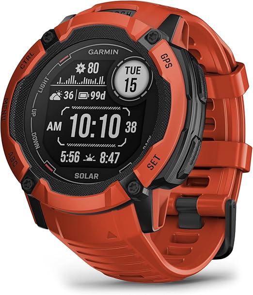 Smart Watch-Flame Red Garmin Instinct 2X Solar Main image