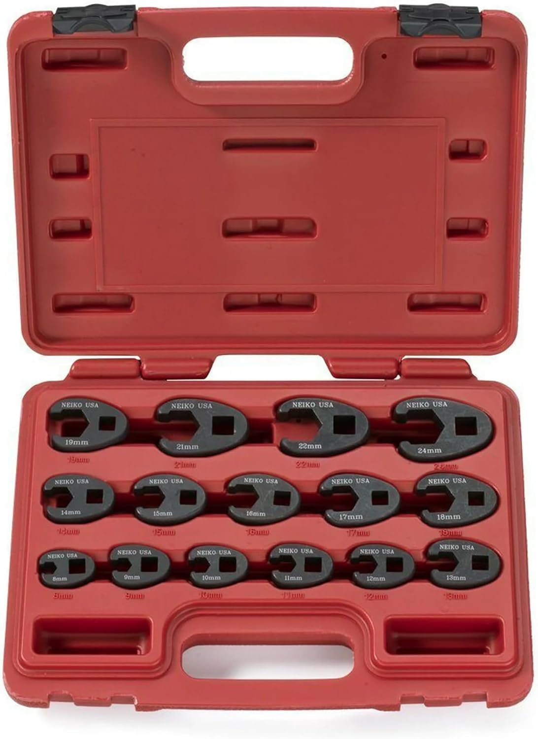 Neiko 03324A Crowfoot Wrench Set METRIC 8 TO 24MM Main image