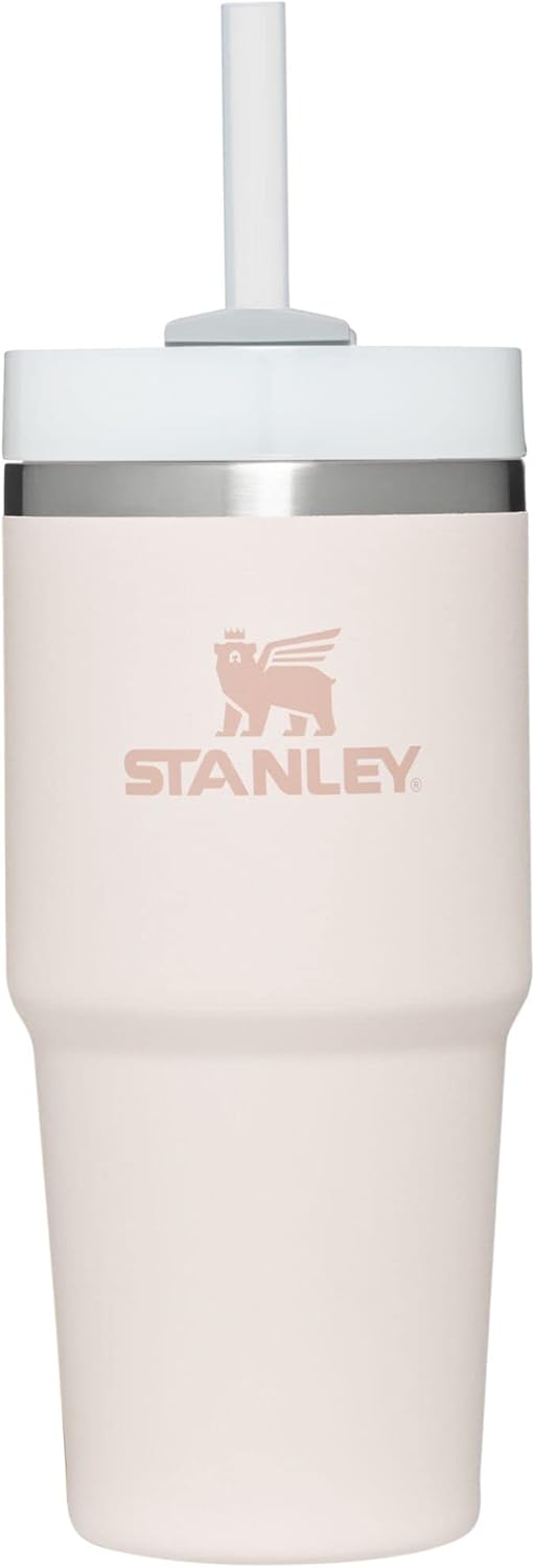 Stanley Quencher H2.0 FlowState Stainless Steel Vacuum Insulated Tumbler With Lid And Straw Rose Quartz 14oz Main image